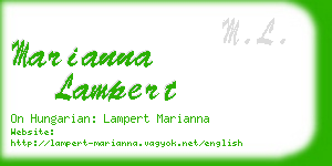 marianna lampert business card